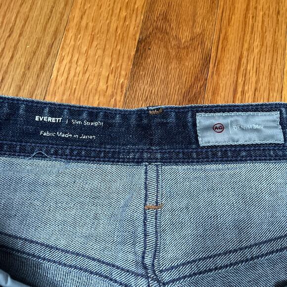 AG Everett Jeans 38x31 36Tag Slim Straight Stretch Denim 360 Japan Fabric AG-ED - Picture 6 of 13